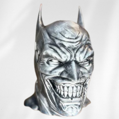 Silver Rubbed Batman/Joker Bust