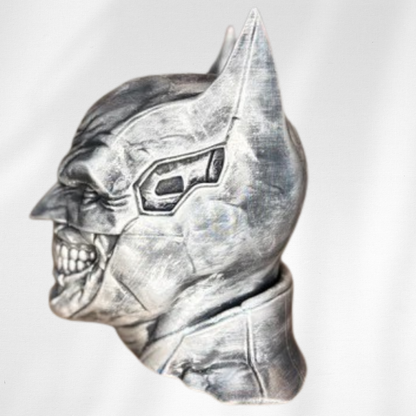 Silver Rubbed Batman/Joker Bust